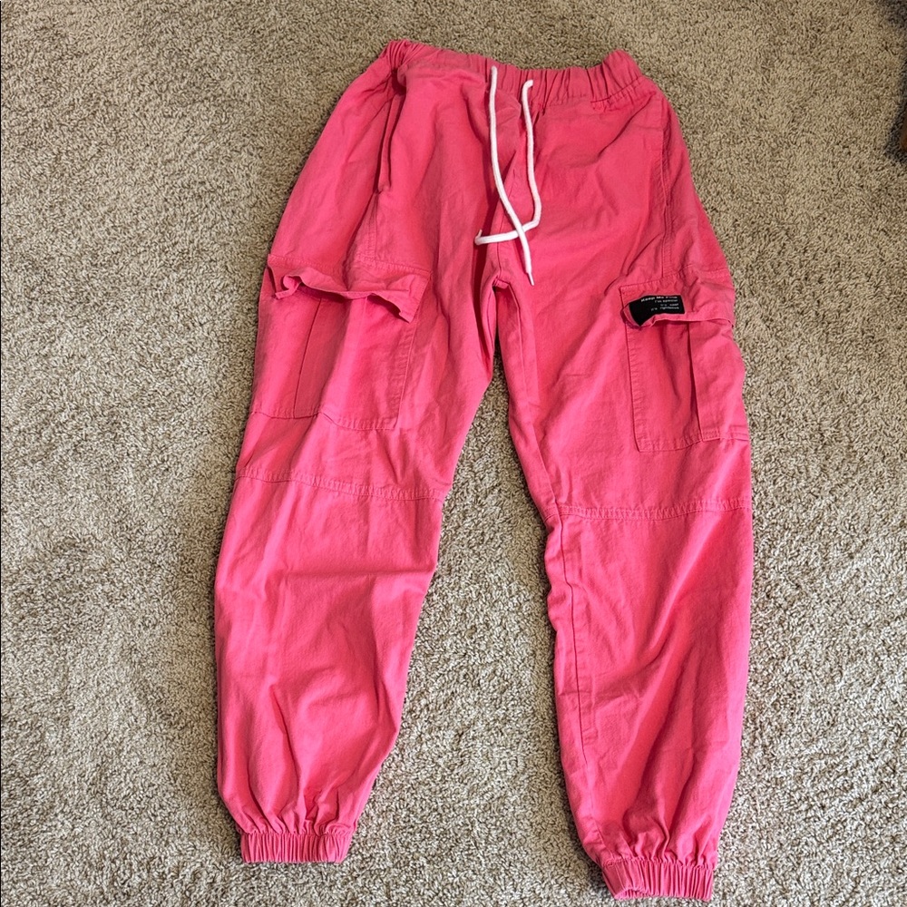 Kids Vibrant Pink Joggers